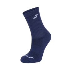 Babolat Sports Socks Crew Classic white/dark blue/grey - 3 pairs